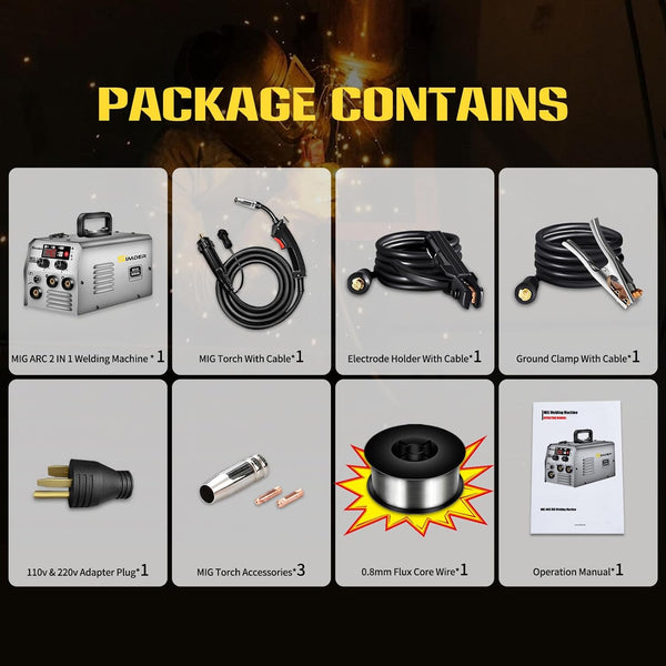 SSIMDER MIG-140S GASSESS 2 en 1 MIG Souder