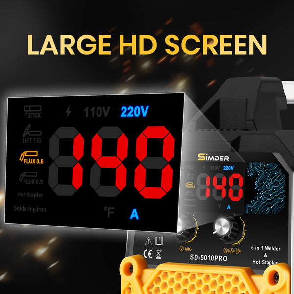 Saldatrice, pinzatrice a caldo e saldatore 5 in 1 SSimder SD-5010 PRO