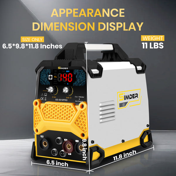 Saldatrice, pinzatrice a caldo e saldatore 5 in 1 SSimder SD-5010 PRO