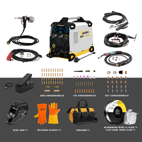 United Kingdom-SSimder Upgraded SD-4050Pro(2024) 10-in-1 Aluminum Welder&Cutter