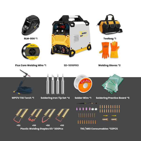 Saldatrice, pinzatrice a caldo e saldatore 5 in 1 SSimder SD-5010 PRO