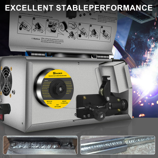 Cable de soldadura de núcleo de flujo ssimder e71tgs.035 "2lbs