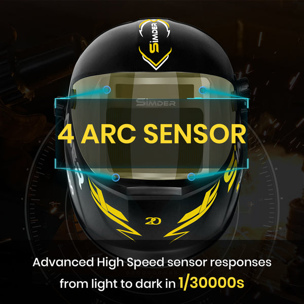 SSimder Auto Darkening True View Welding Helmet S-1200