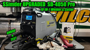 Shop Work with the SSimder Upgraded SD-4050Pro (2024) 10 in 1 Welder/Cutter - Unbox & Test@ Wilcox Garage