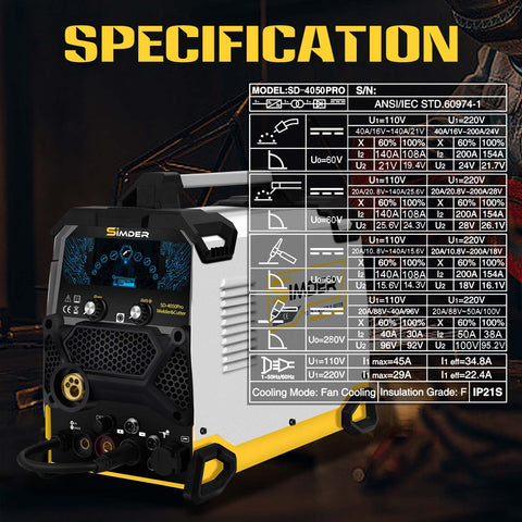 SSIMDER actualizado SD-4050PRO (2024) soldador y cortador de aluminio 10-in-1