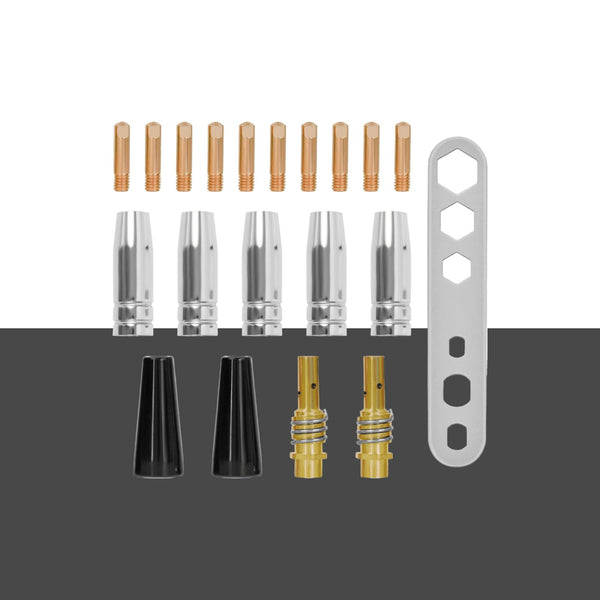 Simder 14AK MIG consumables set with copper tips and nozzles