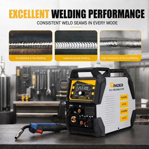 SSimder SD-4050 Pro 10-in-1  Aluminum MIG Welder Plasma Cutter Combo