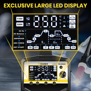 SSimder TIG-250AC 6 in 1 AC Pulse TIG Welder