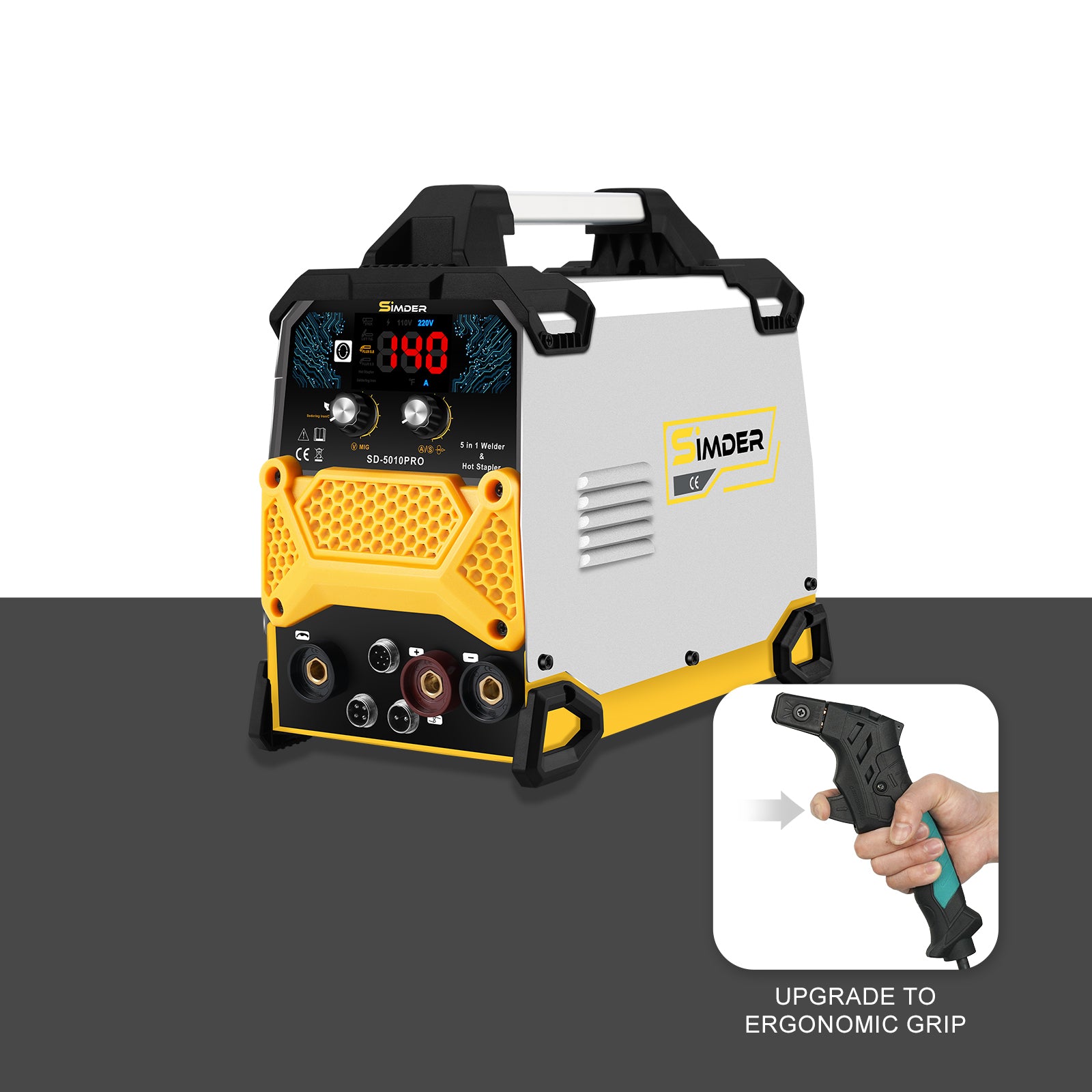 SSimder SD-5010 PRO 5-in-1 Welder, Hot Stapler&Soldering Iron