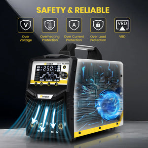 SSimder TIG-250AC 6 in 1 AC Pulse TIG Welder
