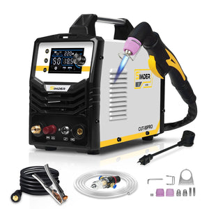 SSimder Upgraded CUT-50 PRO Pilot Arc Plasma Cutter - cutting in use