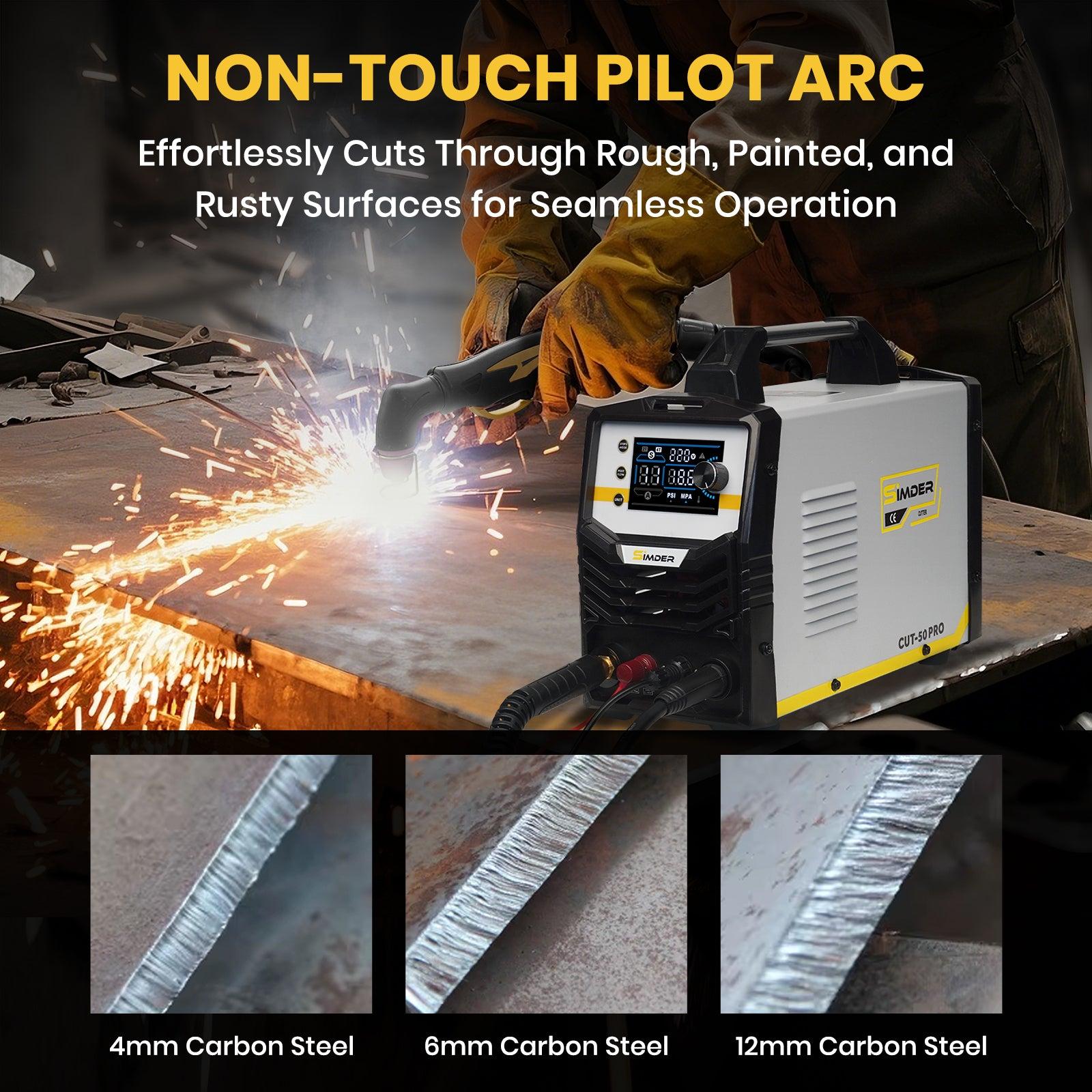 SSimder Upgraded CUT-50 PRO Pilot Arc Plasma Cutter