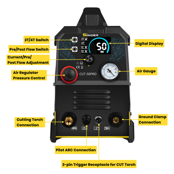 SSIMDER CUT-50 PRO Pilot Arc Plasma Cutter