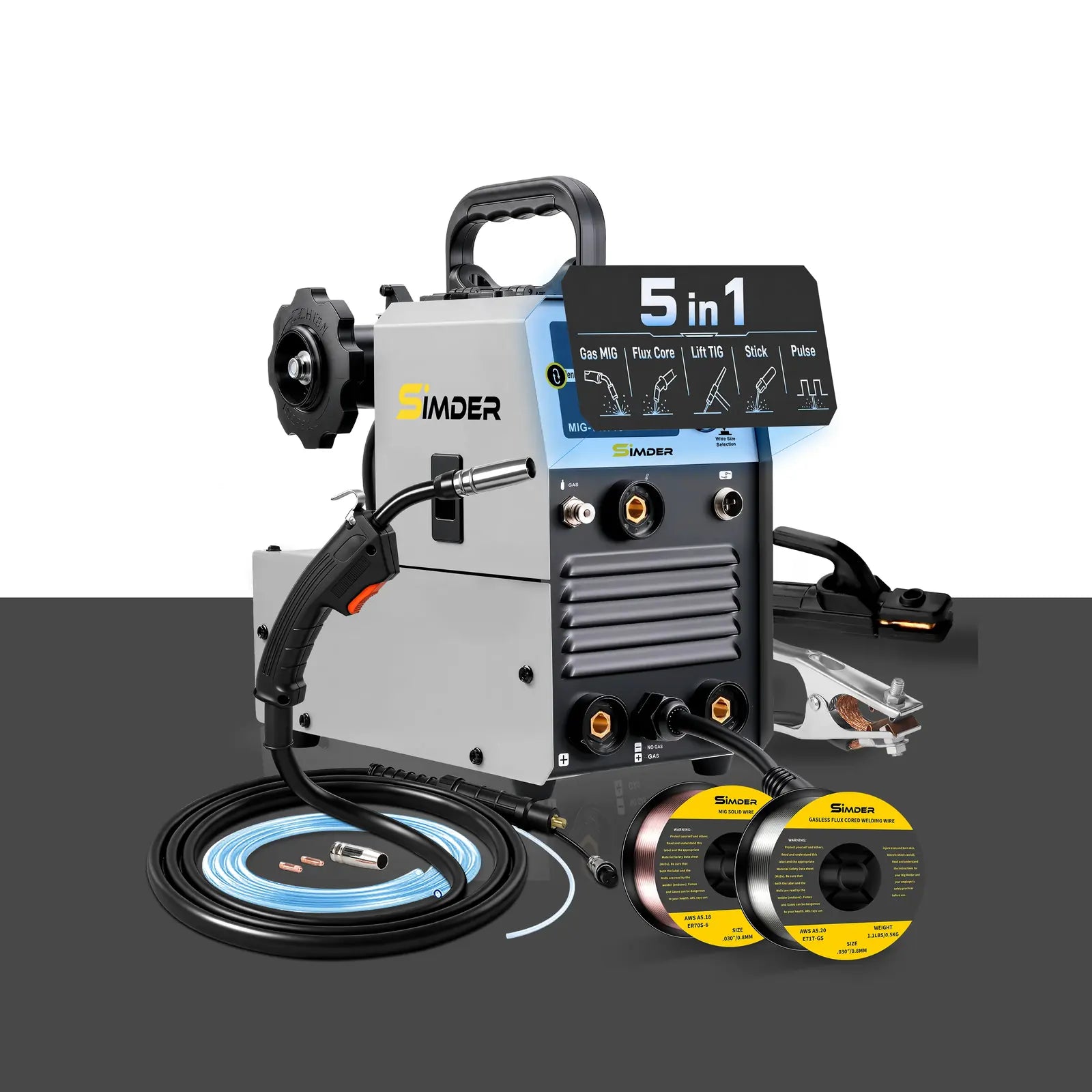 SSimder MIG-140 Pro 5 in 1 Pulse MIG Welder