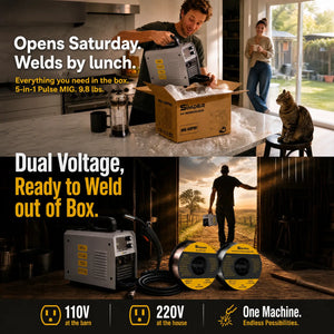 SSimder MIG-140 Pro 5 in 1 Pulse MIG Welder