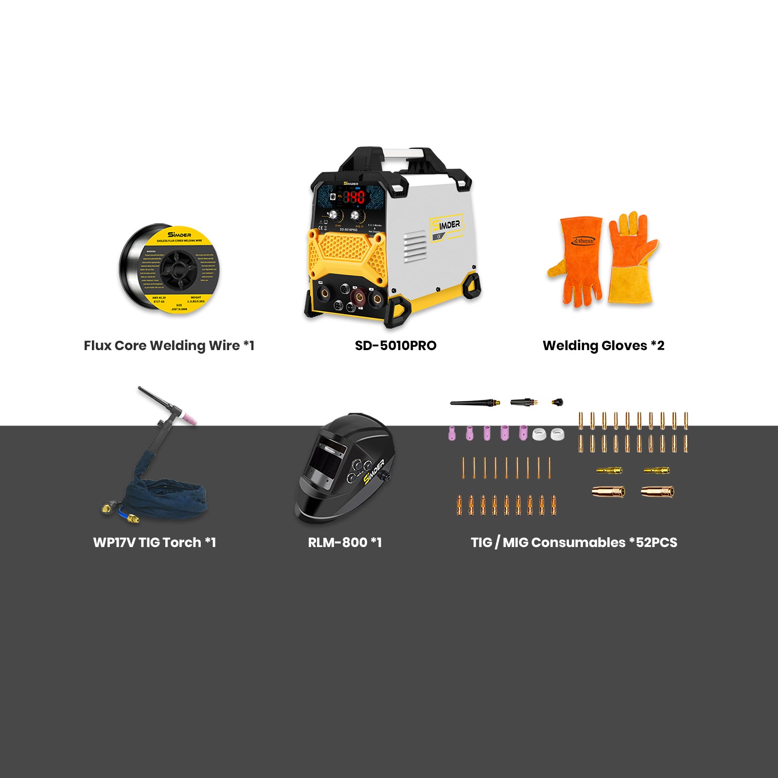 SSimder SD-5010 PRO 5-in-1 Welder, Hot Stapler&Soldering Iron