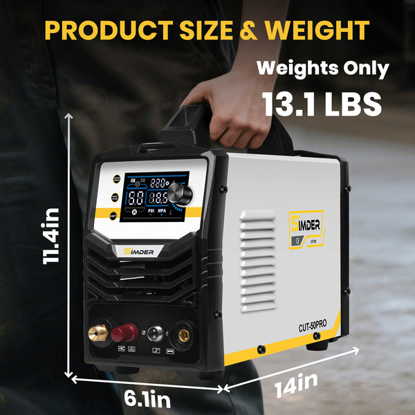 SSIMDER Upgraded CUT-50 PRO Pilot Arc Plasma Cutter