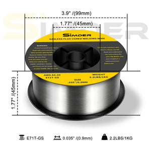 Ssimder Flux Core -Schweißdraht E71TGS.035 "2 Pfund