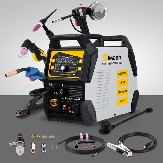 SSimder SD-4050 Pro 10-in-1  Aluminum MIG Welder Plasma Cutter Combo