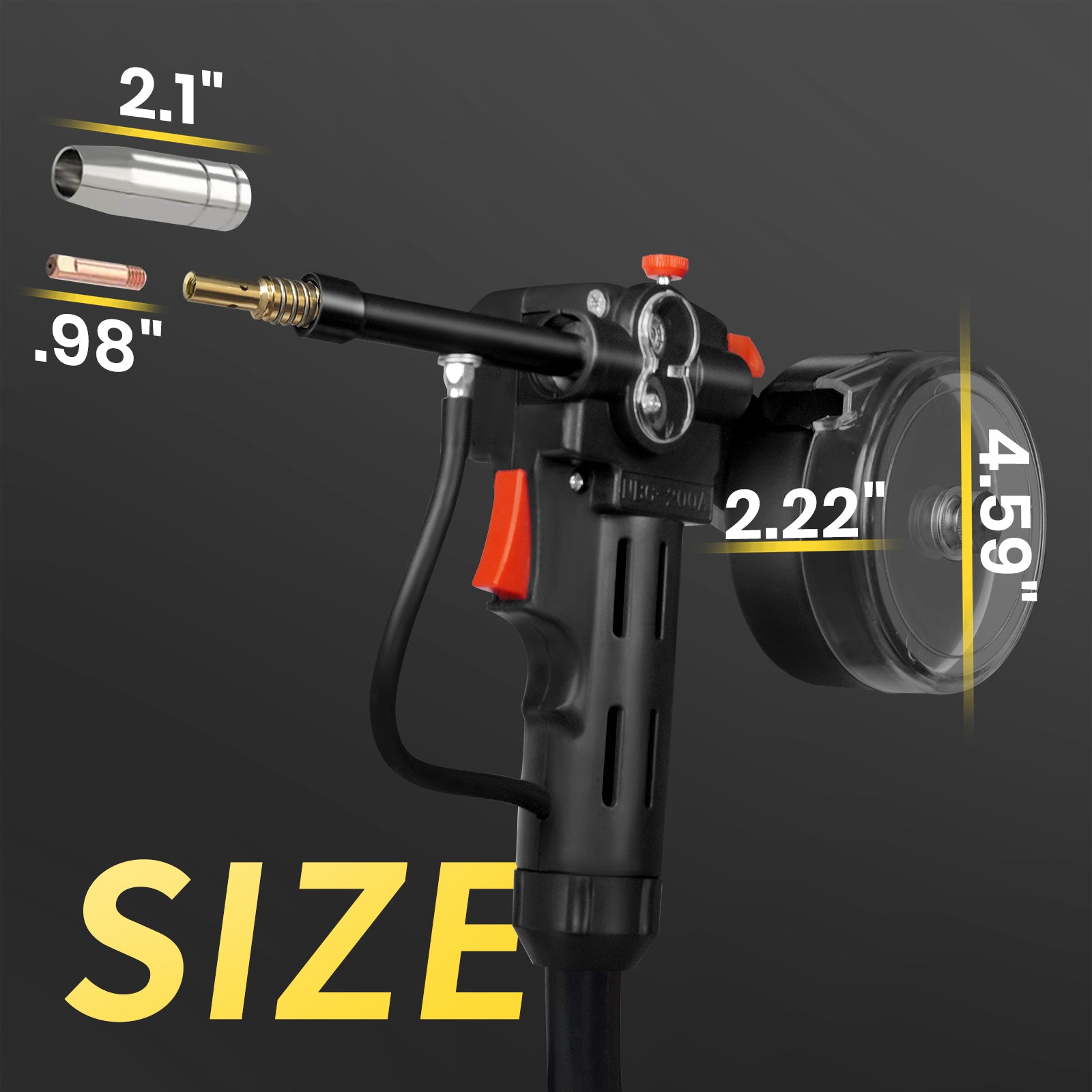 SSimder 16ft 200 Amp Welding Spool Gun